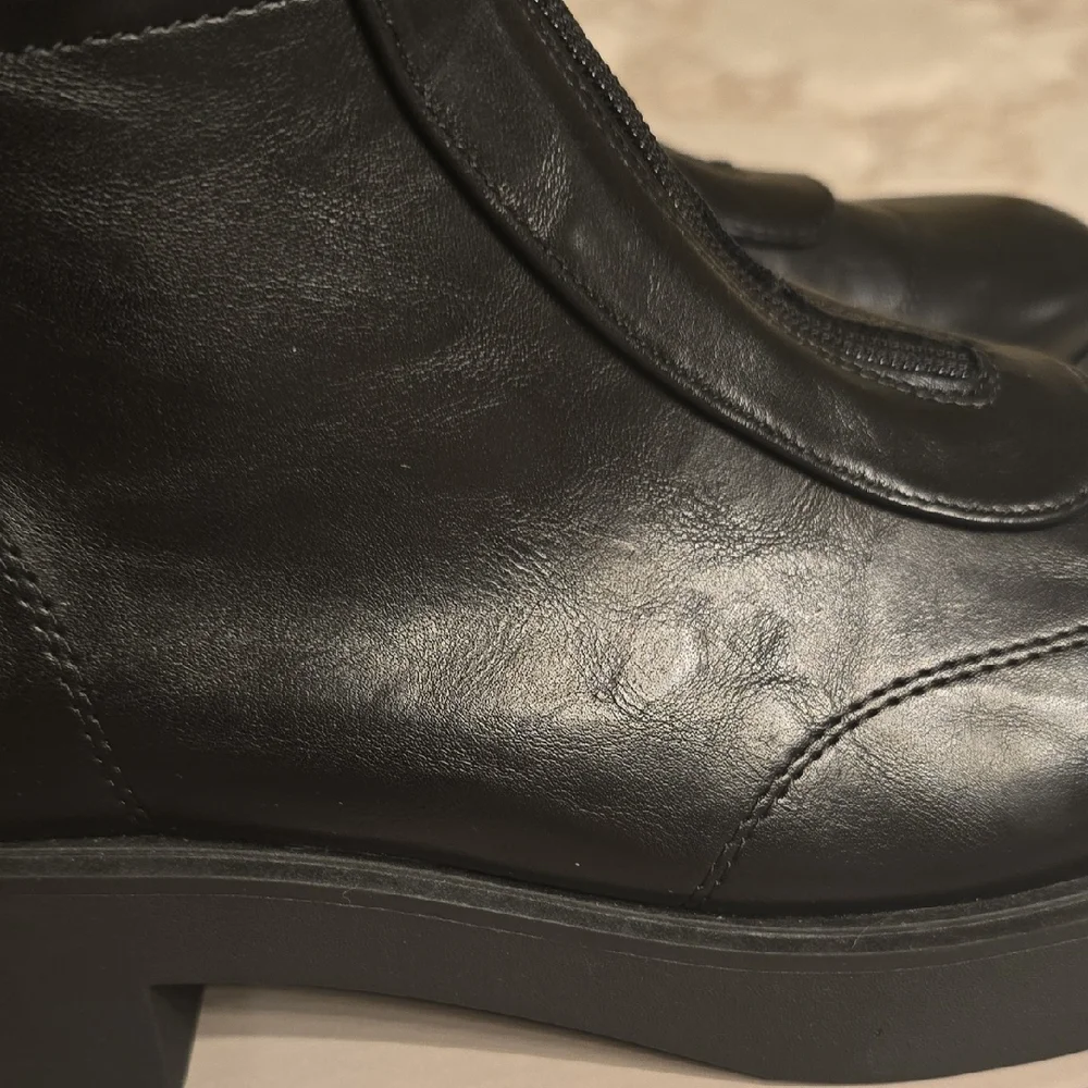 Kenneth Cole Black Quilted Combat Boots - Picture 5 of 16